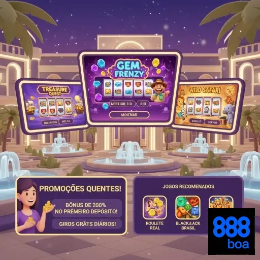 Ilustração de Diversão com Slots Populares
